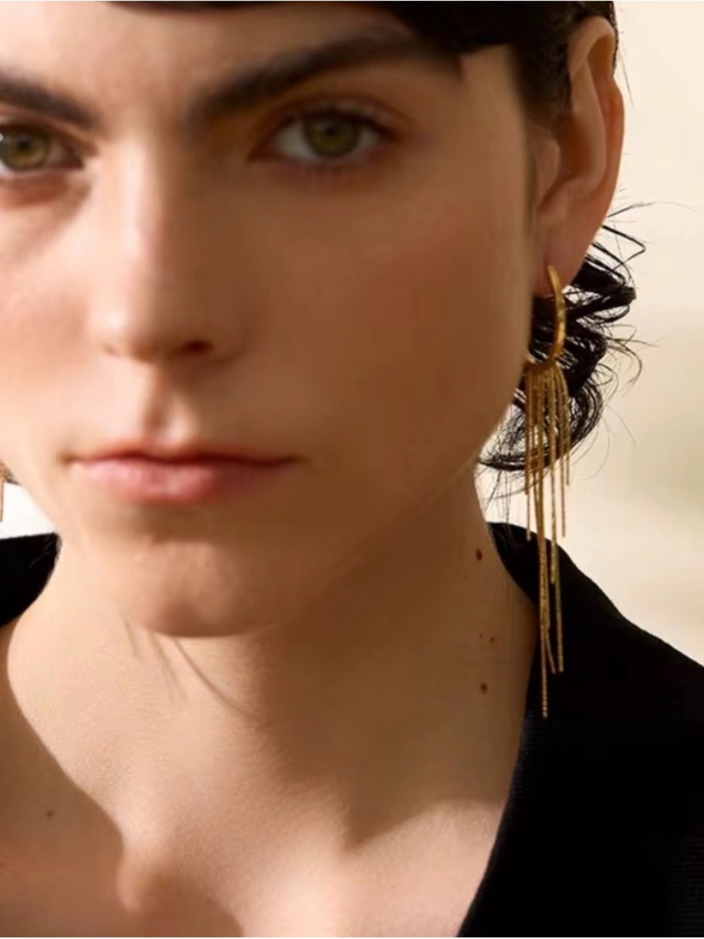Long Tassel Drop Dangle Waterproof Tarnish Free Earrings